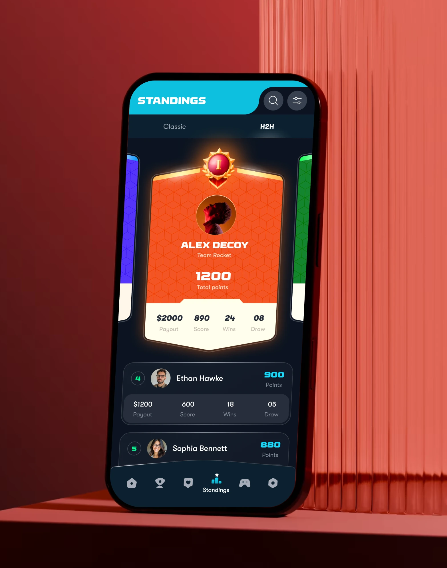 A fantasy football companion built around standings, rewards, and community.